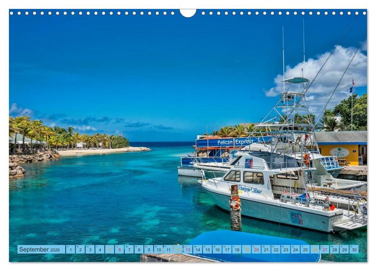 Produktbild: Cura&ccedil;ao - bunte Insel in der Karibik (Wandkalender 2026 DIN A3 quer), CALVENDO Monatskalender