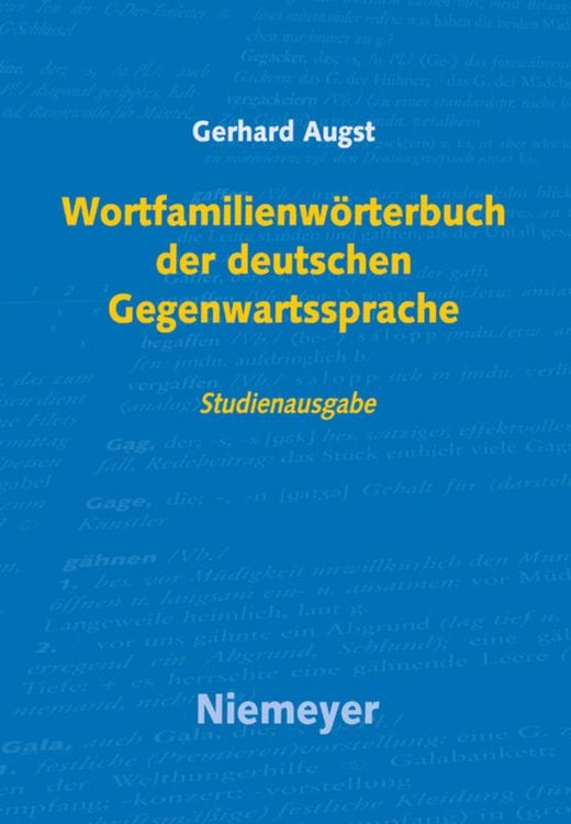 Produktbild: Wortfamilienw&ouml;rterbuch der deutschen Gegenwartssprache