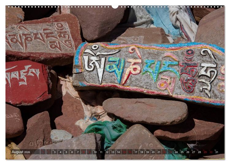 Produktbild: Om Mani Padme Hum &ndash; Mantra des Chenrezig (Wandkalender 2026 DIN A2 quer), CALVENDO Monatskalender