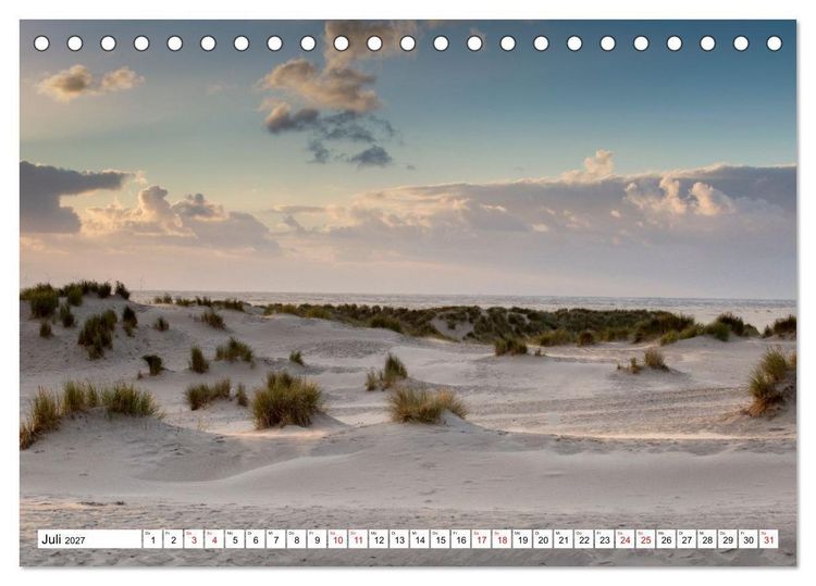Produktbild: Langeoog - Momente einer Reise (Tischkalender 2027 DIN A5 quer), CALVENDO Monatskalender