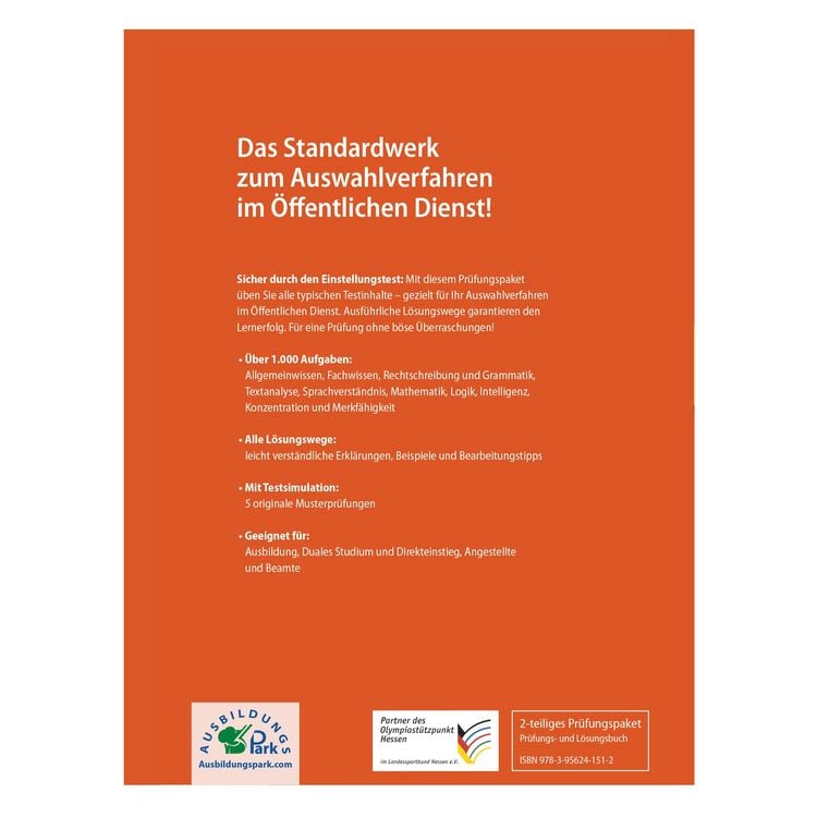 Produktbild: Einstellungstest &Ouml;ffentlicher Dienst: Pr&uuml;fungspaket mit Testsimulation