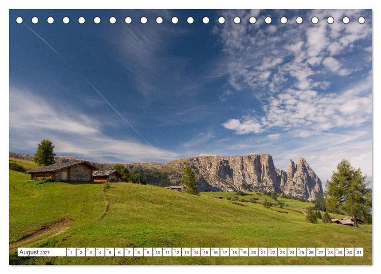 Produktbild: Zauberhaftes S&uuml;dtirol (Tischkalender 2027 DIN A5 quer), CALVENDO Monatskalender