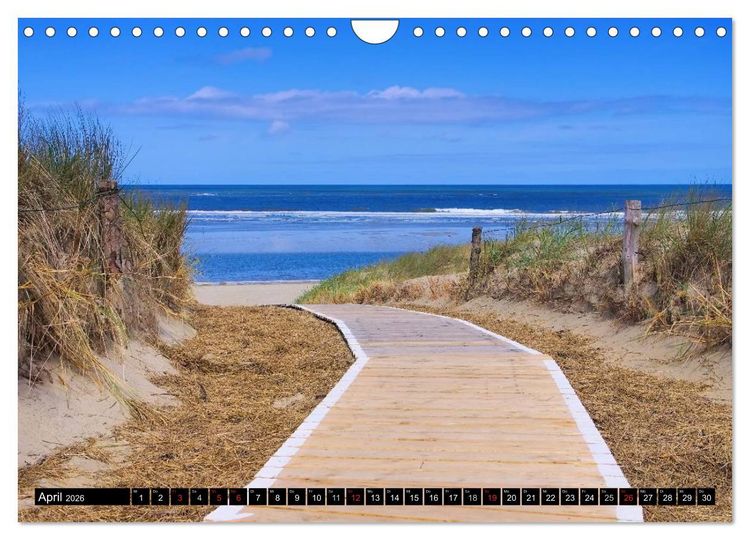 Produktbild: Langeoog - Sch&ouml;nste Insel Ostfrieslands (Wandkalender 2026 DIN A4 quer), CALVENDO Monatskalender