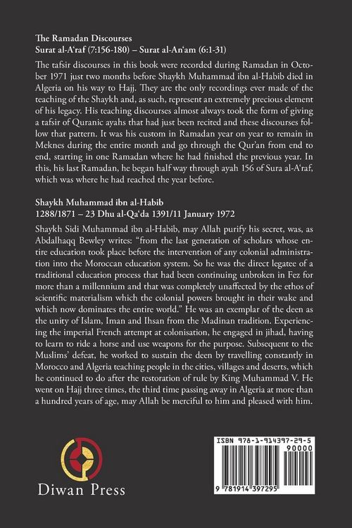 Produktbild: The Ramadan Discourses of Shaykh Muhammad ibn al-Habib