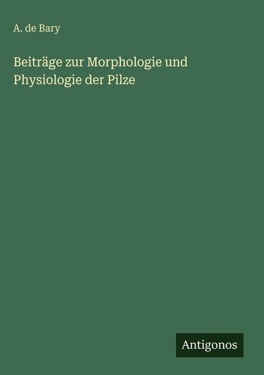 Produktbild: Beitr&auml;ge zur Morphologie und Physiologie der Pilze