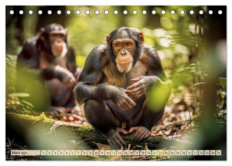 Produktbild: Die intelligentesten Tiere - Weltweit (Tischkalender 2027 DIN A5 quer), CALVENDO Monatskalender