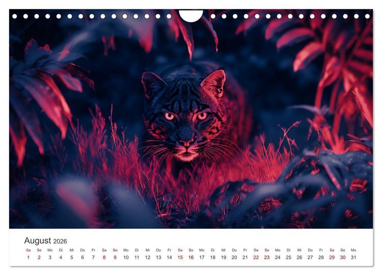 Produktbild: Die Seele des Dschungels - Eine Reise in tropische Wildnis (Wandkalender 2026 DIN A4 quer), CALVENDO Monatskalender