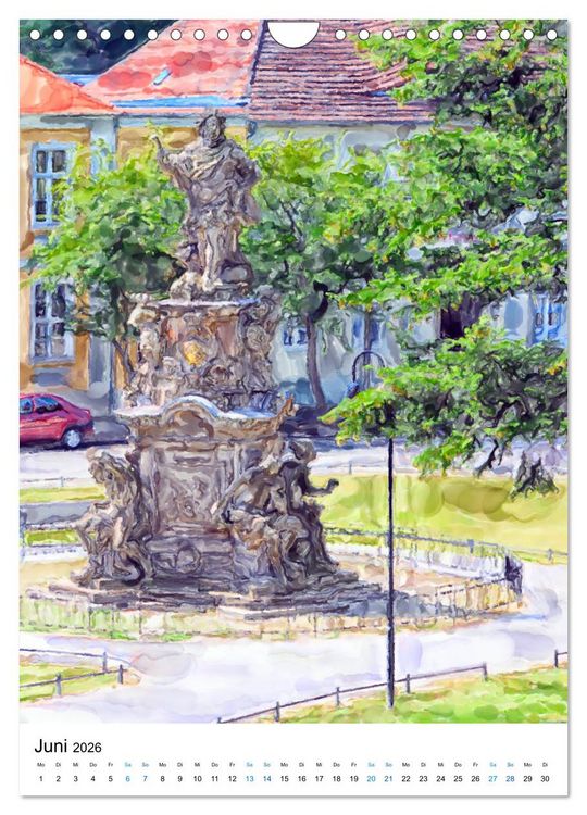 Produktbild: Rathenow - Illustrationen der Havel-Stadt (Wandkalender 2026 DIN A4 hoch), CALVENDO Monatskalender