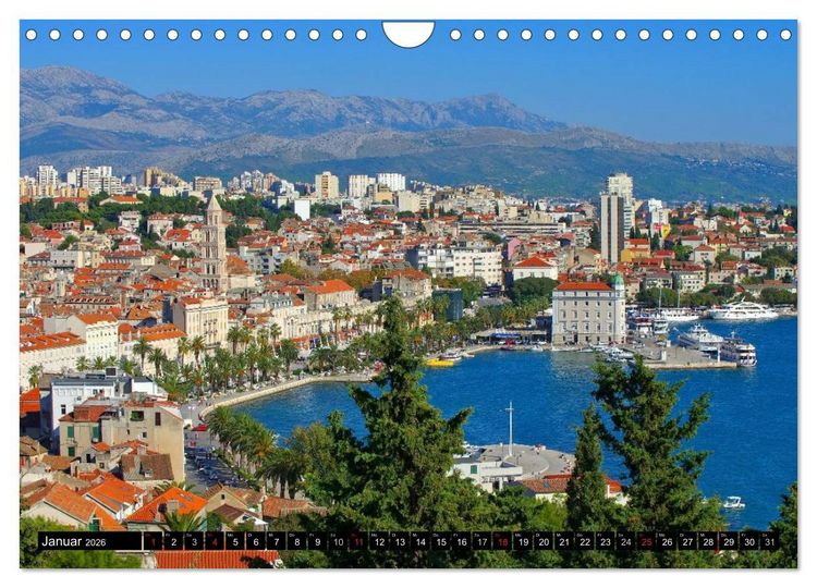 Produktbild: Split Metropole Dalmatiens (Wandkalender 2026 DIN A4 quer), CALVENDO Monatskalender
