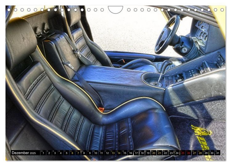 Produktbild: Ein Teufel in Gelb Lamborghini Diablo PHOTOART (Wandkalender 2025 DIN A4 quer), CALVENDO Monatskalender