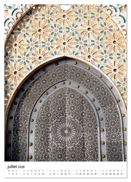 Produktbild: Portes du Maroc (Calendrier mural 2026 DIN A4 horizontal), CALVENDO calendrier mensuel