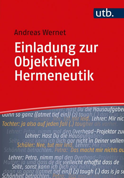 Produktbild: Einladung zur Objektiven Hermeneutik