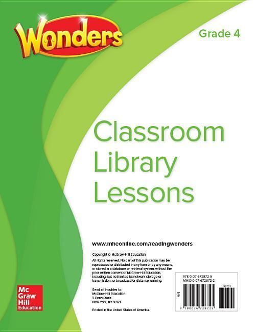 Produktbild: Wonders Classroom Library Lessons, Grade 4