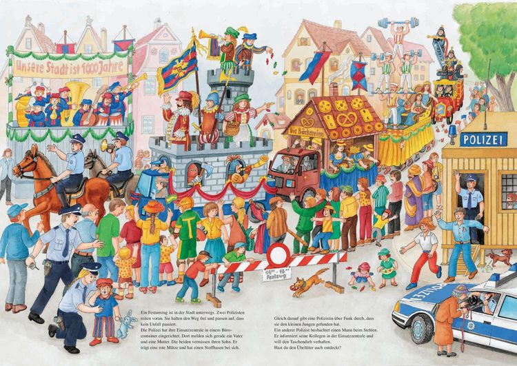 Produktbild: Wimmelbuch Polizei f&uuml;r Kinder ab 3 Jahren