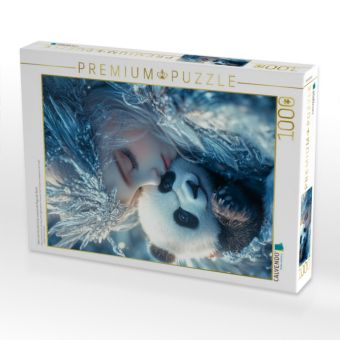 Produktbild: CALVENDO Puzzle Wenn eine Fee dich k&uuml;sst, erwacht die Magie der Nacht | 1000 Teile Lege-Gr&ouml;&szlig;e 64x48cm Foto-Puzzle f&uuml;r gl&uuml;ckliche Stunden