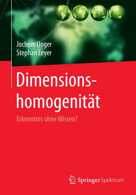 Produktbild: Dimensionshomogenit&auml;t