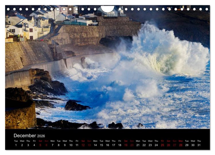 Produktbild: Cornish Surf and Storms (Wall Calendar 2026 DIN A4 landscape), CALVENDO 12 Month Wall Calendar