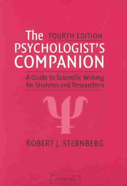 Produktbild: Sternberg, R: The Psychologist's Companion