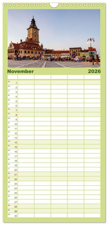 Produktbild: Familienplaner 2026 - Mein Sch&ouml;nes Rum&auml;nien mit 5 Spalten (Wandkalender, 21 x 45 cm) CALVENDO