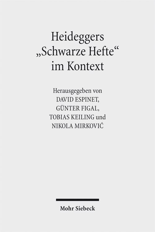 Produktbild: Heideggers "Schwarze Hefte" im Kontext