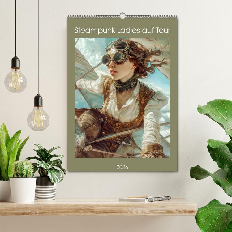 Produktbild: Steampunk Ladies auf Tour (Wandkalender 2026 DIN A2 hoch), CALVENDO Monatskalender