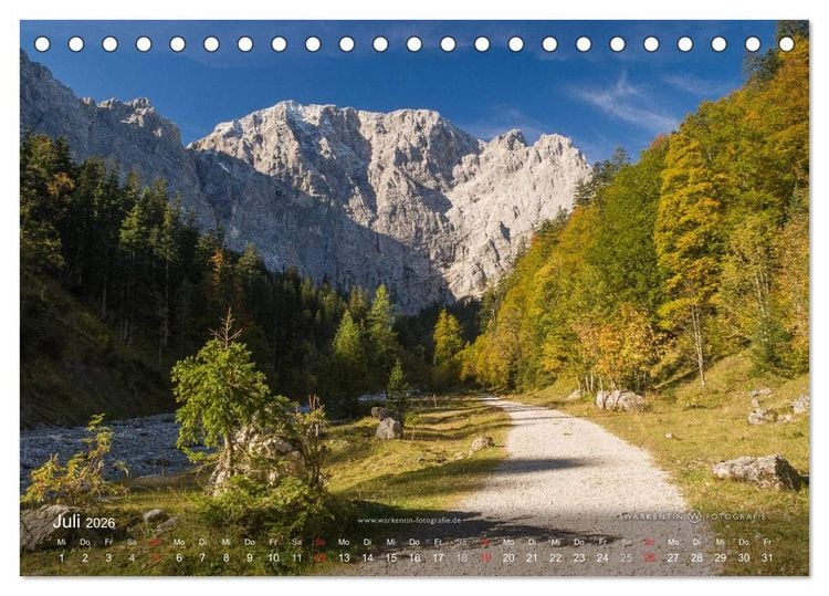 Produktbild: Gro&szlig;er Ahornboden - Europas gro&szlig;er Ahornwald (Tischkalender 2026 DIN A5 quer), CALVENDO Monatskalender