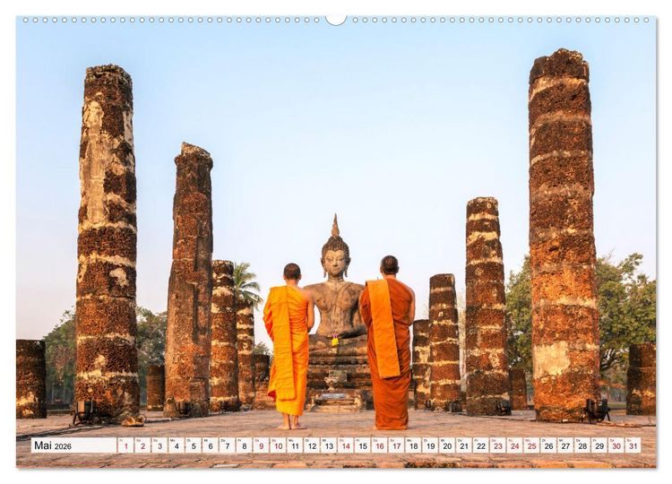Produktbild: Thailand - Postkarten aus dem Land des L&auml;chelns (Wandkalender 2026 DIN A2 quer), CALVENDO Monatskalender