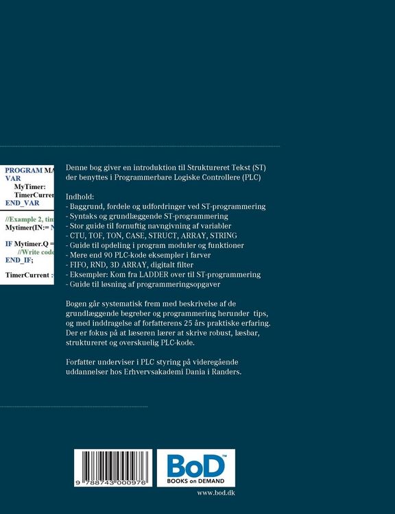 Produktbild: PLC styring med Structured Text (ST)