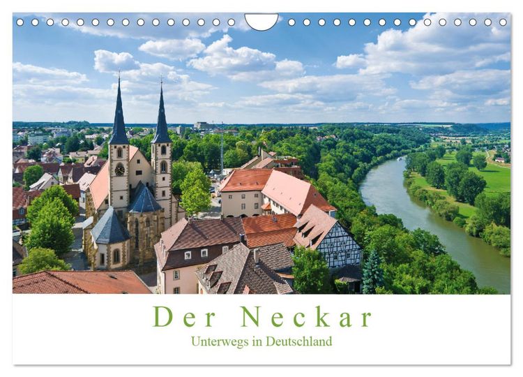 Produktbild: Der Neckar - Unterwegs in Deutschland (Wandkalender 2026 DIN A4 quer), CALVENDO Monatskalender