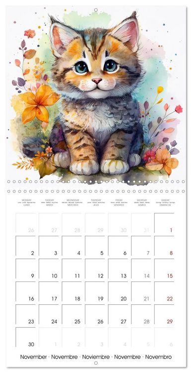 Produktbild: Renard Rexi et ses amis - mon premier agenda (Calendrier mural carr&eacute; 2026 30x30 cm) Calendrier double avec une page pour vos prises de notes