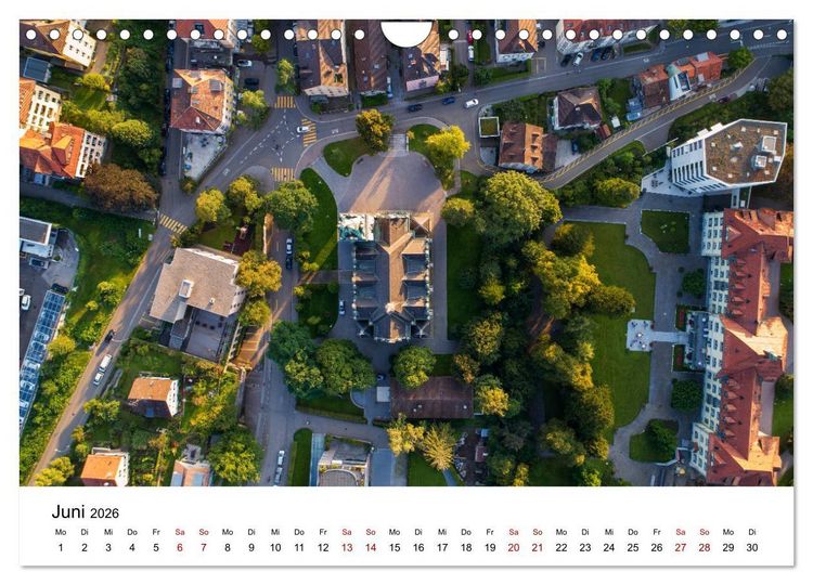 Produktbild: Luftbildkalender St. Gallen 2026 (Wandkalender 2026 DIN A4 quer), CALVENDO Monatskalender