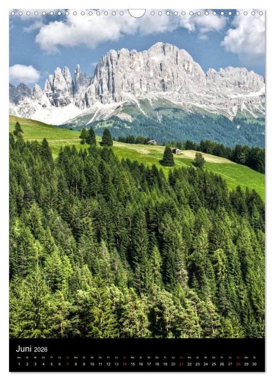 Produktbild: Dolomiten &ndash; Eine Gipfelparade (Wandkalender 2026 DIN A3 hoch), CALVENDO Monatskalender