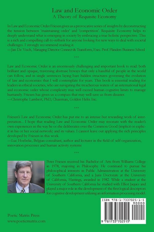 Produktbild: Law and Economic Order