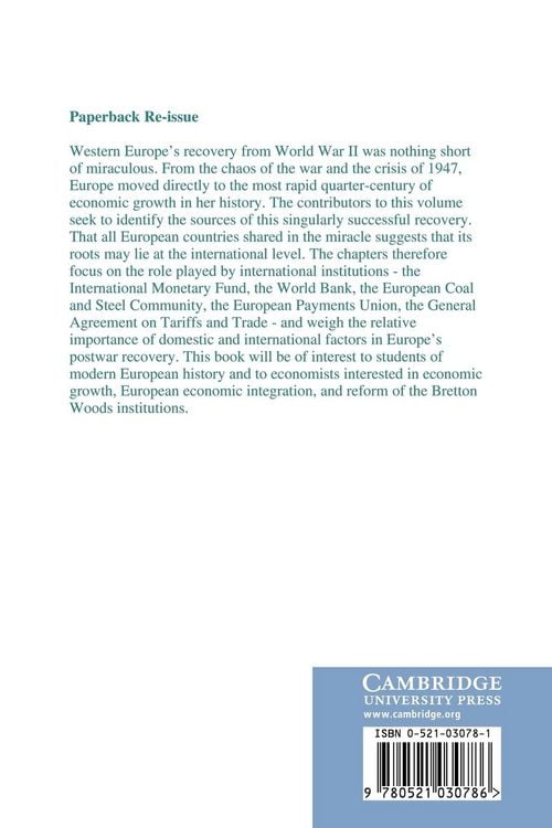 Produktbild: Europe's Postwar Recovery