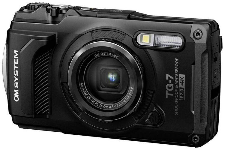 Produktbild: OM System TG-7 black Digitalkamera 12 Megapixel Opt. Zoom: 4 x Schwarz Sto&szlig;fest, Wasserdicht, 4K-Video