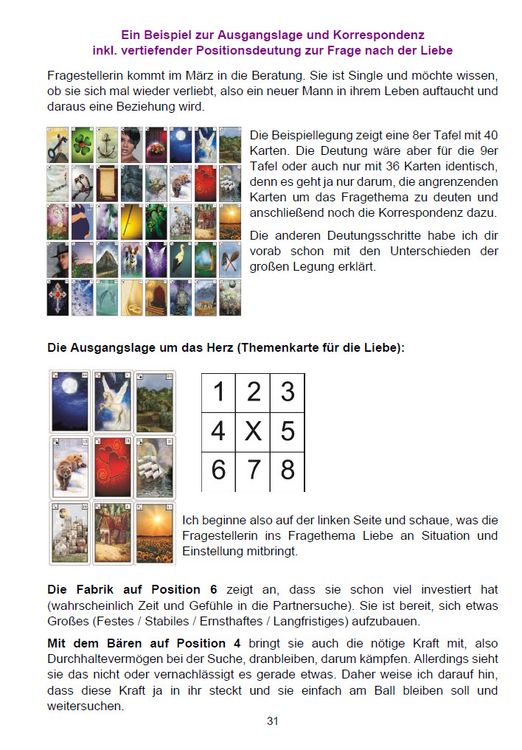 Produktbild: Lenormand gro&szlig;e Tafel