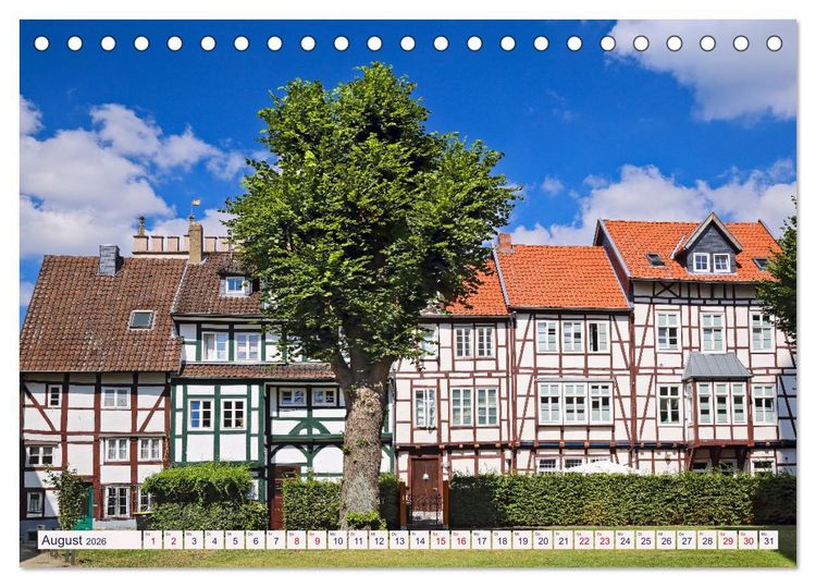 Produktbild: LEMGO - Weserrenaissance und Fachwerkromantik (Tischkalender 2026 DIN A5 quer), CALVENDO Monatskalender