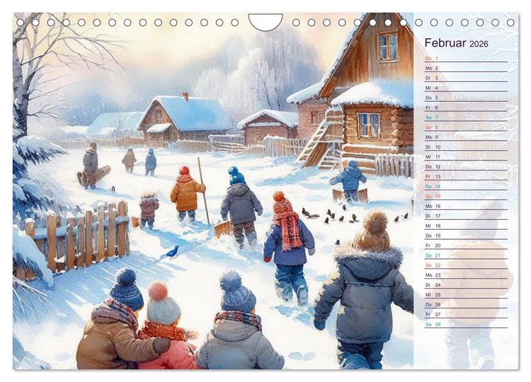 Produktbild: KINDERLAND (Wandkalender 2026 DIN A4 quer), CALVENDO Monatskalender