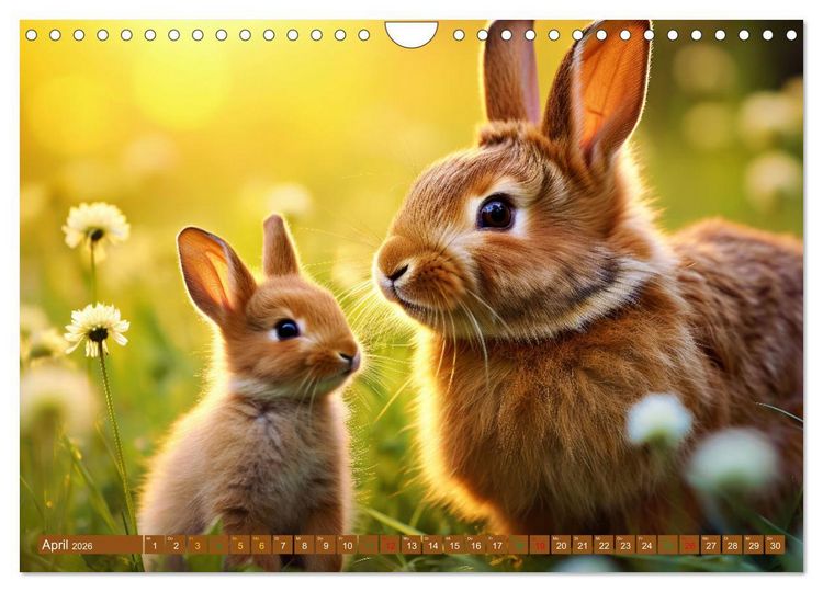 Produktbild: Tierkinder auf dem Land (Wandkalender 2026 DIN A4 quer), CALVENDO Monatskalender