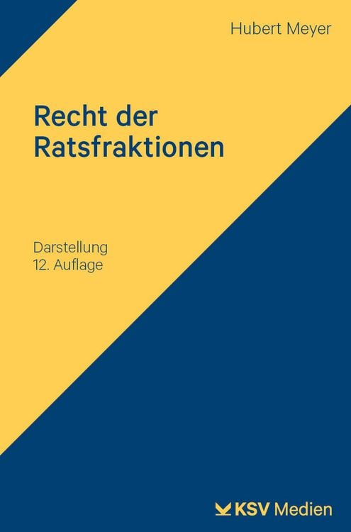 Produktbild: Recht der Ratsfraktionen