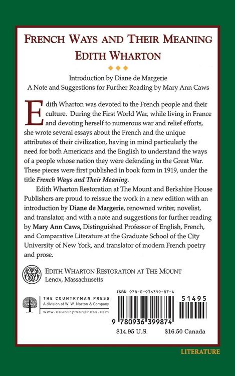 Produktbild: French Ways and Their Meaning