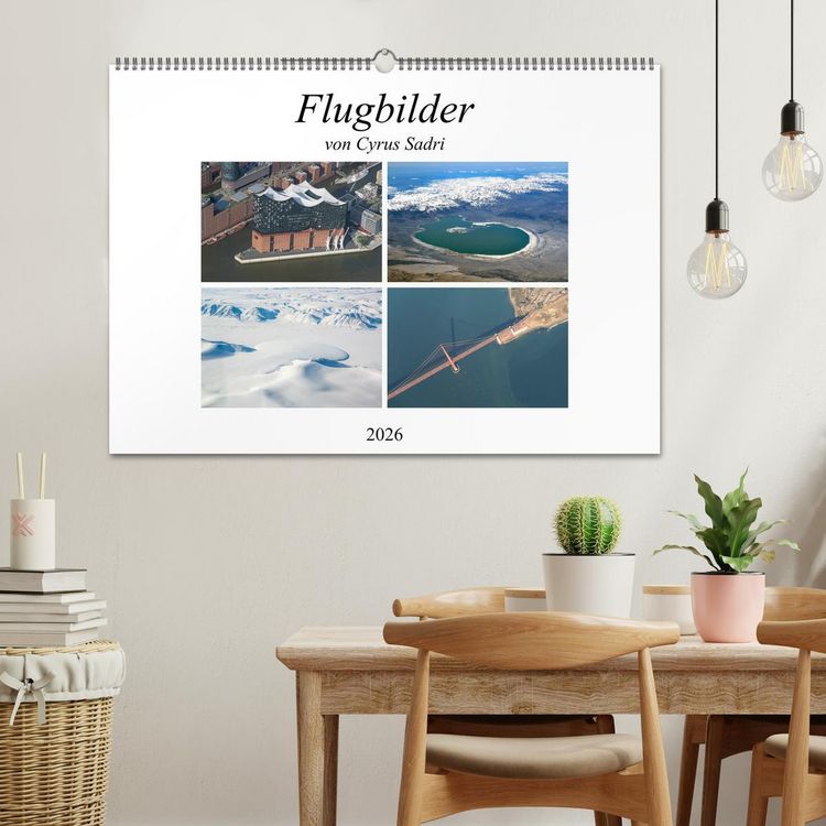 Produktbild: Flugbilder 2026 (Wandkalender 2026 DIN A2 quer), CALVENDO Monatskalender