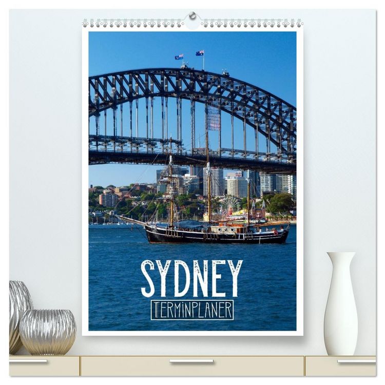 Produktbild: SYDNEY Terminplaner (hochwertiger Premium Wandkalender 2026 DIN A2 hoch), Kunstdruck in Hochglanz