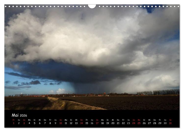 Produktbild: Ostfriesland - Land und Wetter (Wandkalender 2026 DIN A3 quer), CALVENDO Monatskalender