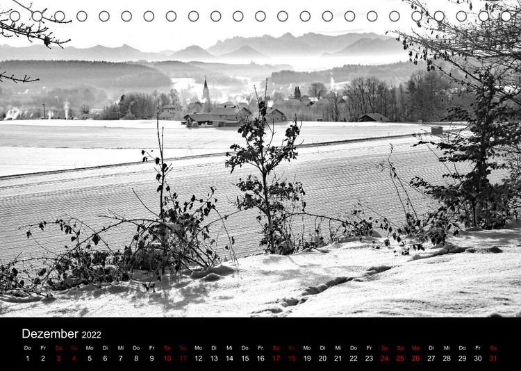 Produktbild: SchwarzWeiss gesehen (Tischkalender 2022 DIN A5 quer)