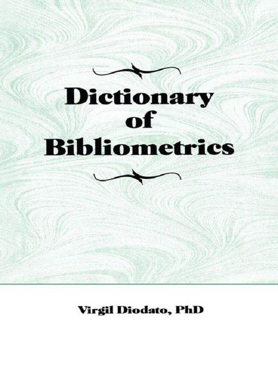 Produktbild: Dictionary of Bibliometrics
