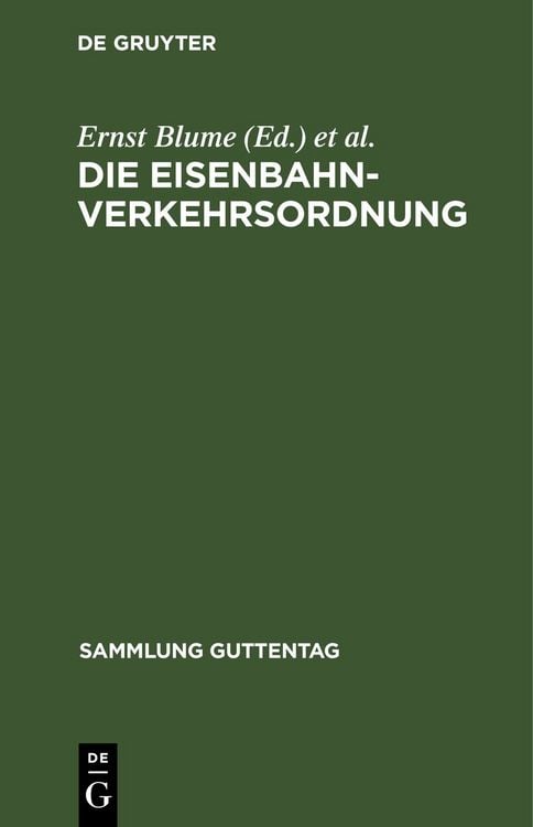 Produktbild: Die Eisenbahn-Verkehrsordnung