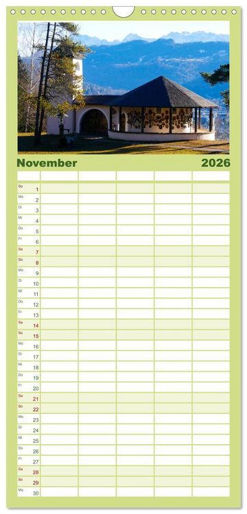 Produktbild: Familienplaner 2026 - Das Zugspitzegebiet mit 5 Spalten (Wandkalender, 21 x 45 cm) CALVENDO