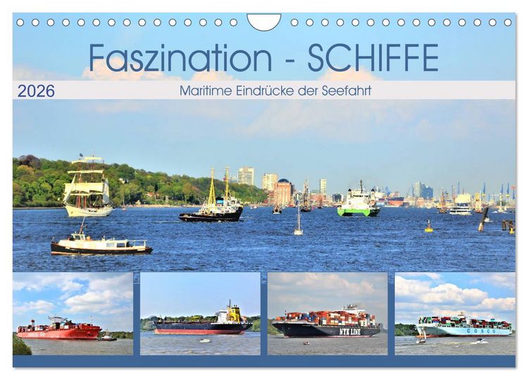 Produktbild: Faszination - SCHIFFE (Wandkalender 2026 DIN A4 quer), CALVENDO Monatskalender