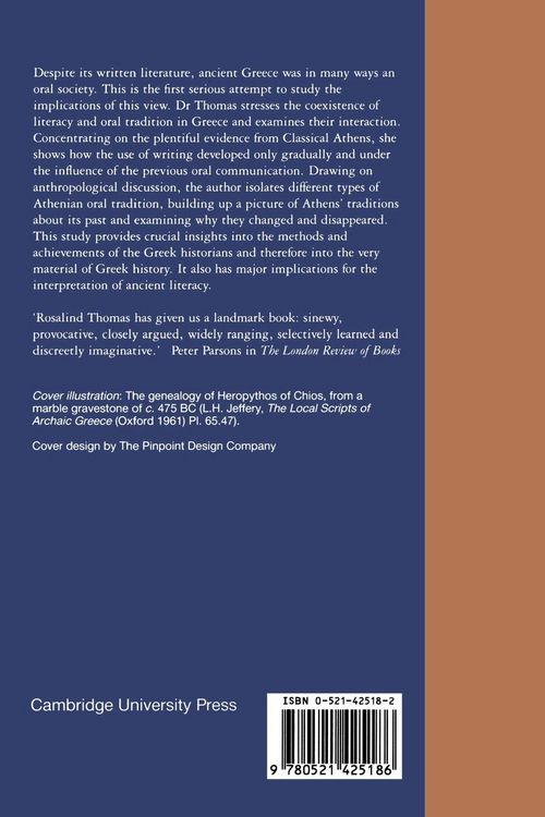 Produktbild: Oral Tradition and Written Record in Classical Athens